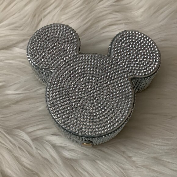 BAUBLE BAR X DISNEY Bejeweled Mickey Mouse Travel Jewelry Case in Silver - Picture 4 of 6
